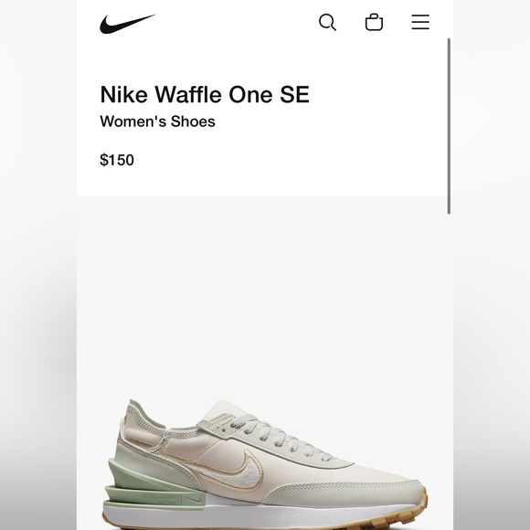 Nike Waffle One SE. never worn. Size 8 - Picture 4 of 5